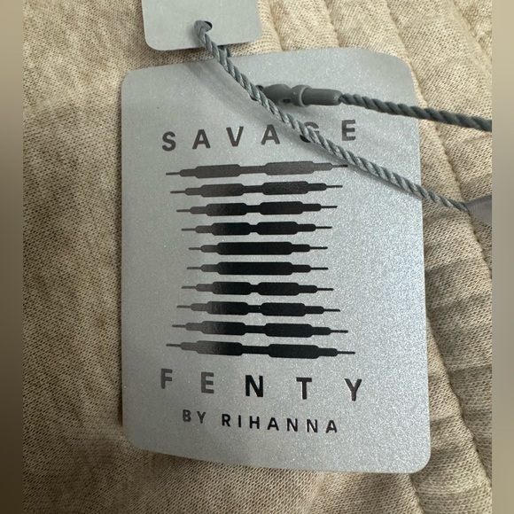 Unisex Savage X Fenty Tan Fleece Sweatpants - Picture 14 of 15